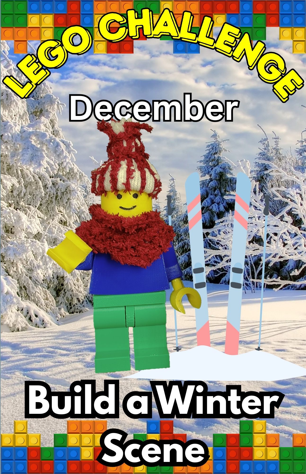 LEGO CHALLENGE DECEMBER BUILD A WINTER SCENE