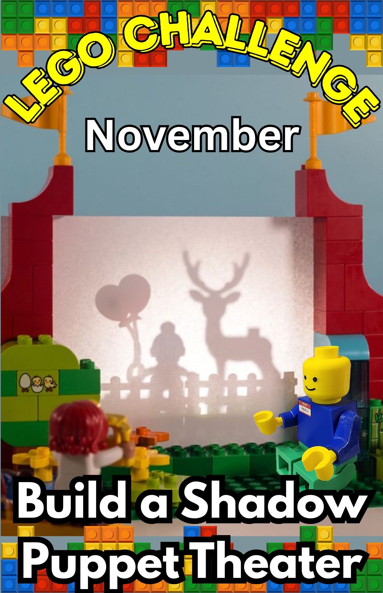 LEGO CHALLENGE Build a Shadow Puppet Theater