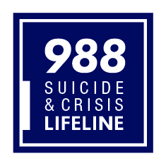 "988 Suicide & Crisis Lifeline logo."